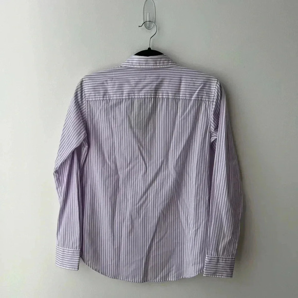 Ralph Lauren Lilac and White Striped Button Down Shirt - Picture 10 of 12